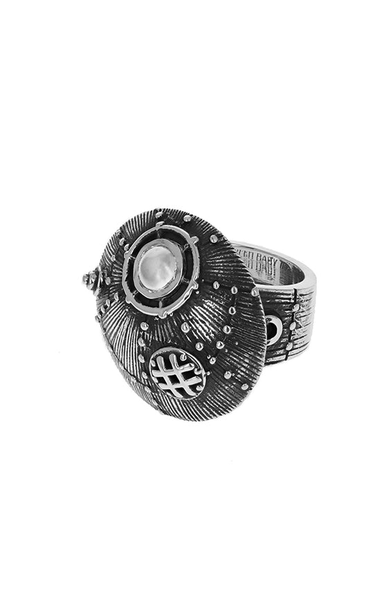 Submarine Ring w/ White CZ