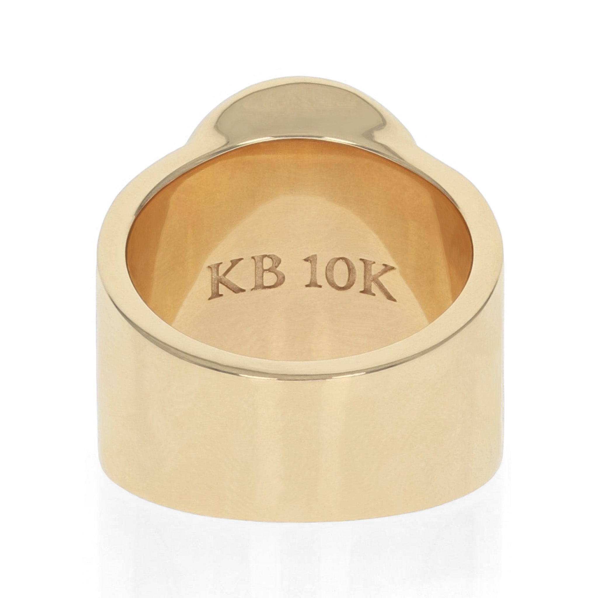 10K Gold Small Classic Skull Ring – King Baby