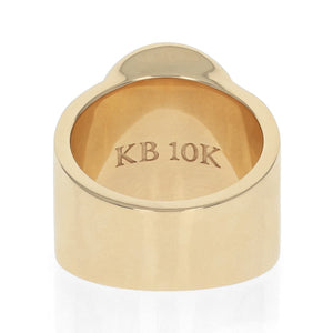 Product shot of 10K Gold Small Classic Skull Ring alt 2