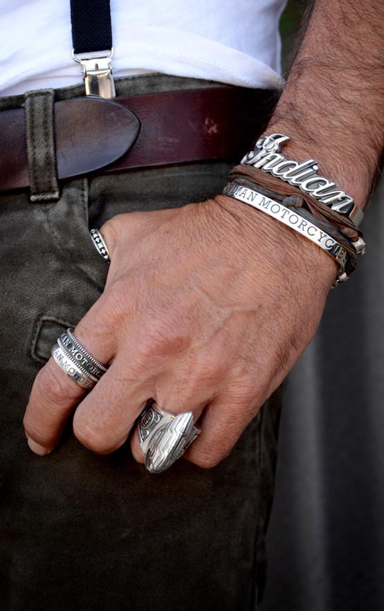 king baby men's indian motorcycle ring