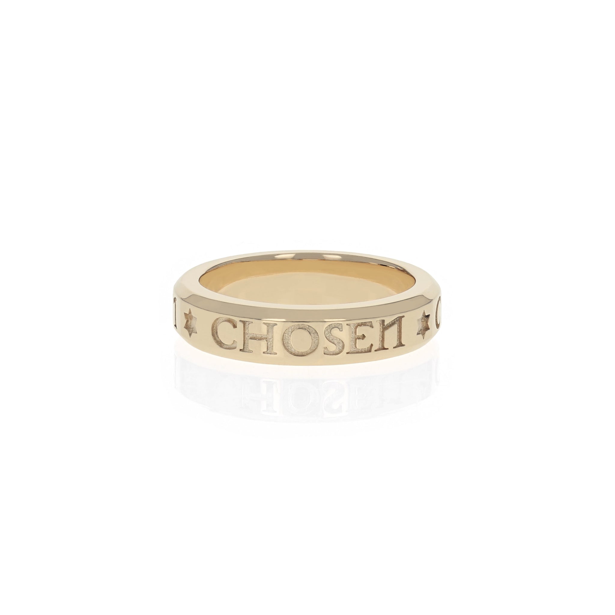 10K Yellow Gold Chosen Stackable Ring