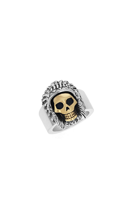 Limited Edition Skull With Headdress Ring