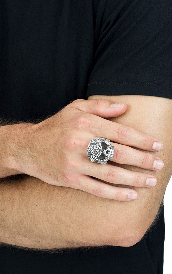 Baroque Skull Ring