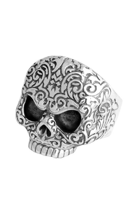 Baroque Skull Ring