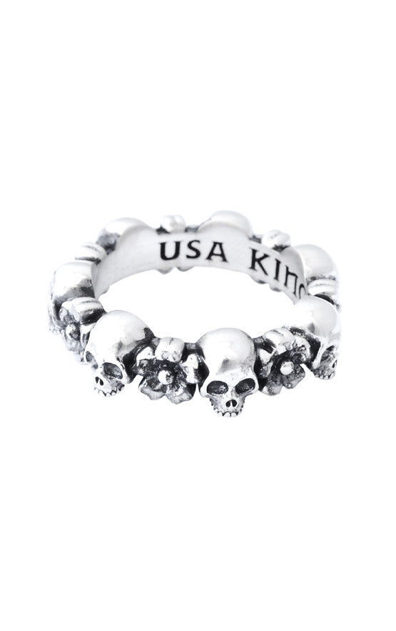 king baby infinity sakura skull ring