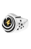 Eagle Star Signet Ring with Gold Star