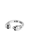 king baby open skull ring