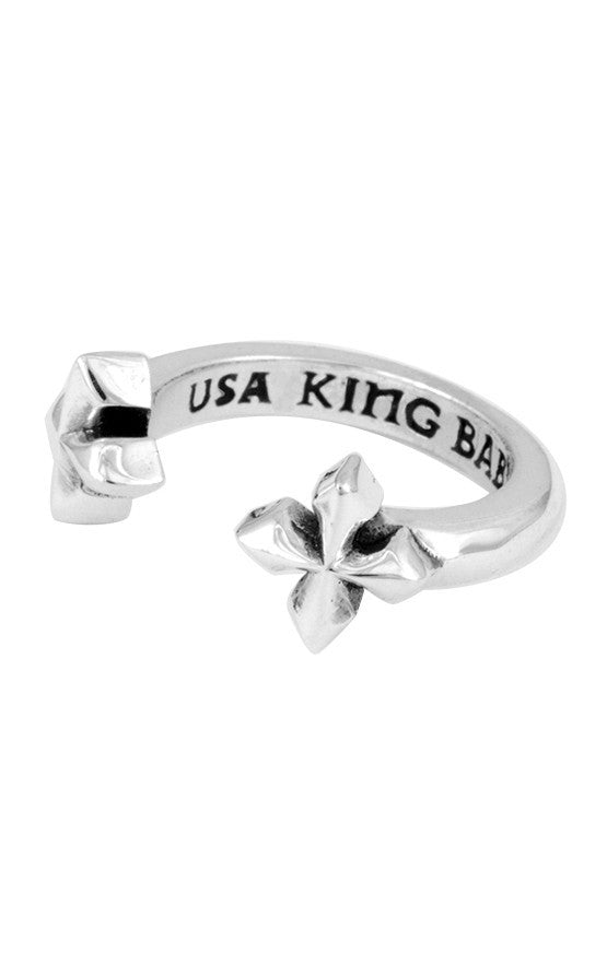 king baby open mb cross ring