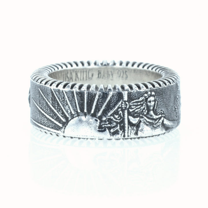 King Baby Liberty Coin Edge Ring