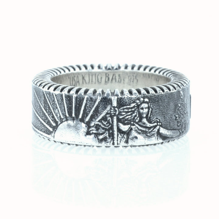 King Baby Liberty Coin Edge Ring