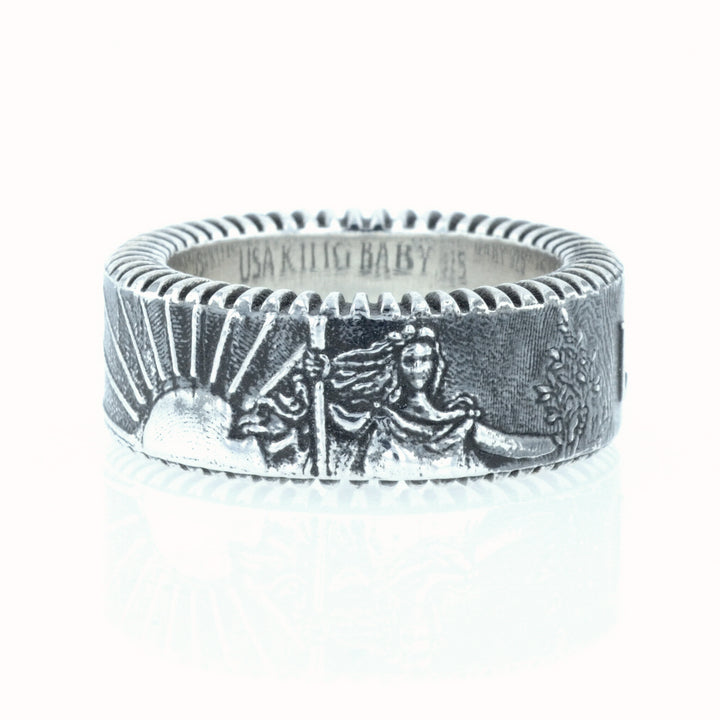 King Baby Liberty Coin Edge Ring