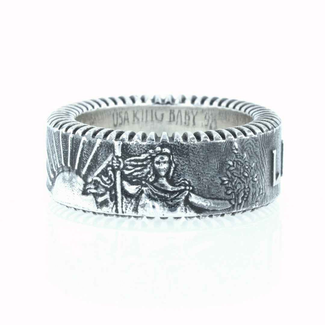 King Baby Liberty Coin Edge Ring