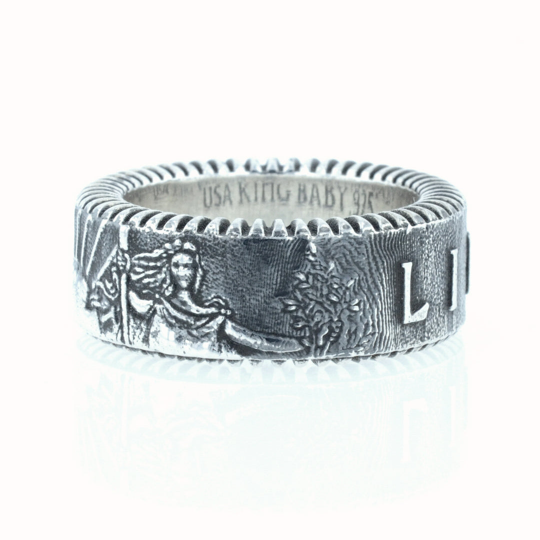 King Baby Liberty Coin Edge Ring