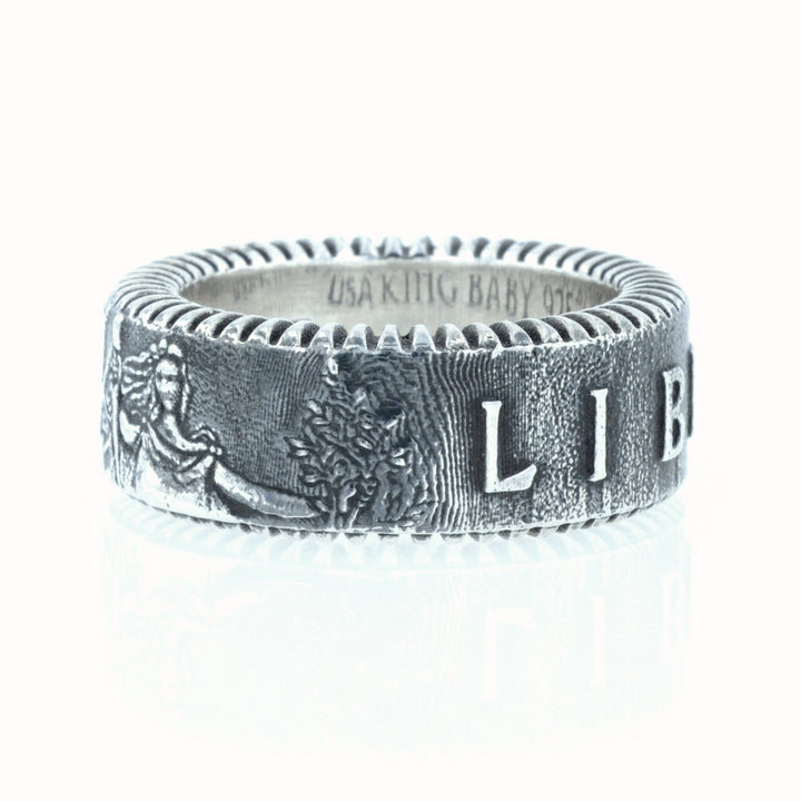 King Baby Liberty Coin Edge Ring