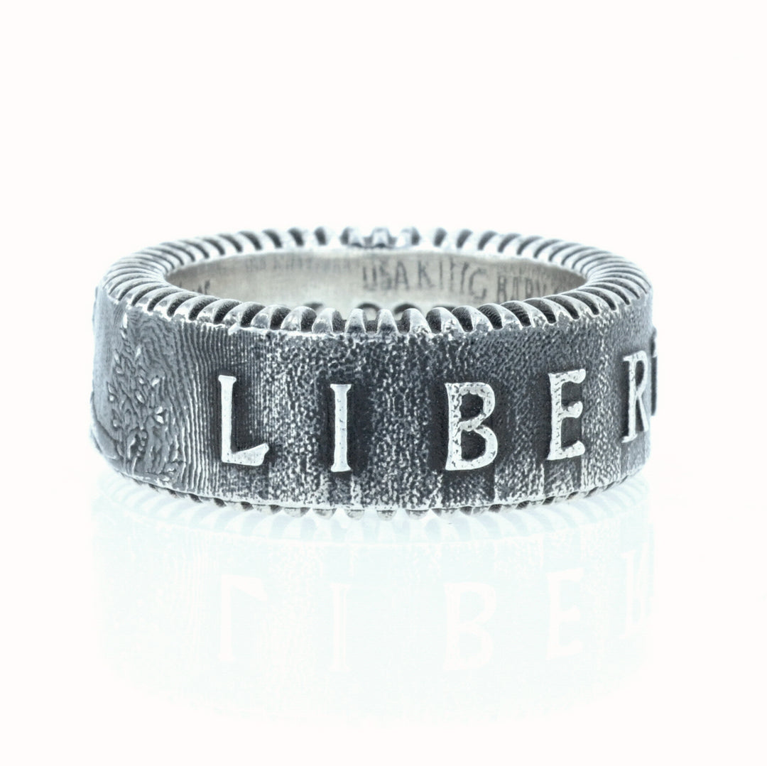 King Baby Liberty Coin Edge Ring