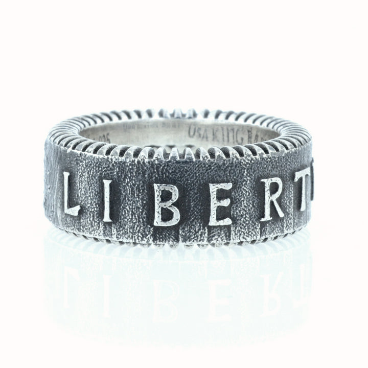 King Baby Liberty Coin Edge Ring