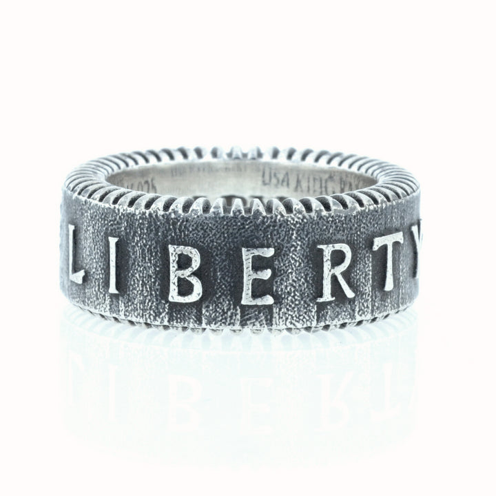 King Baby Liberty Coin Edge Ring