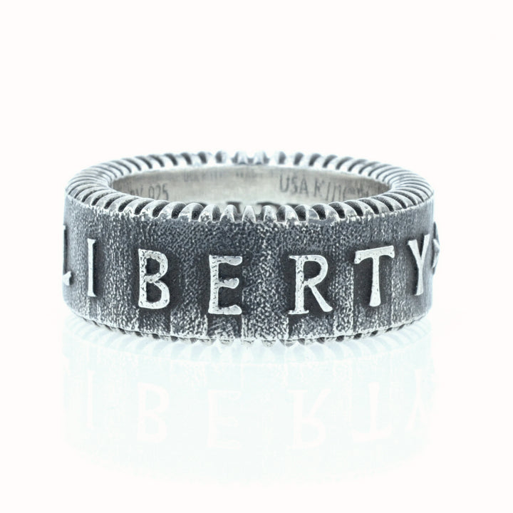 King Baby Liberty Coin Edge Ring