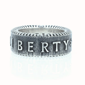 King Baby Liberty Coin Edge Ring