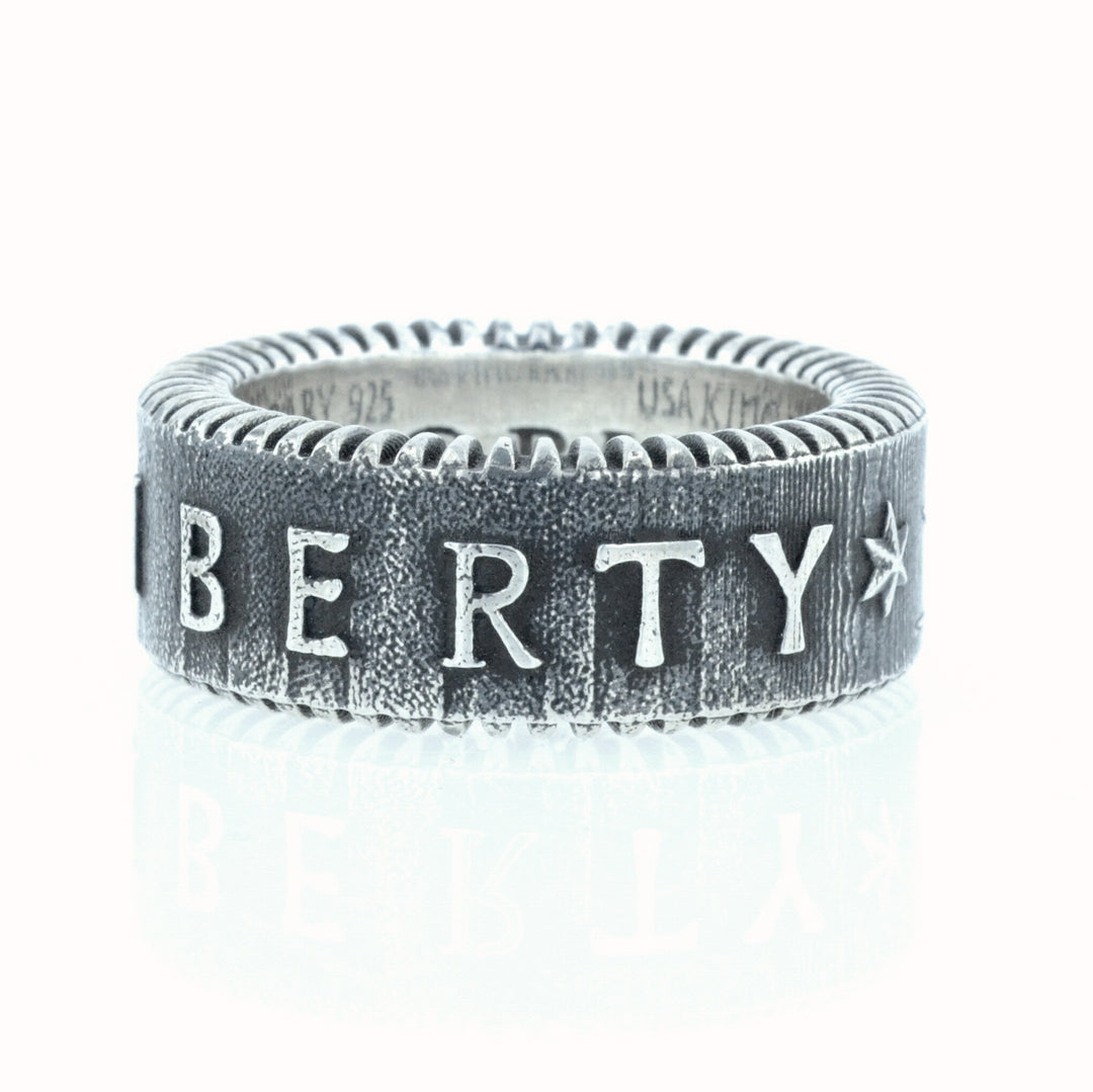 King Baby Liberty Coin Edge Ring