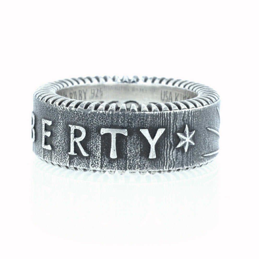 King Baby Liberty Coin Edge Ring