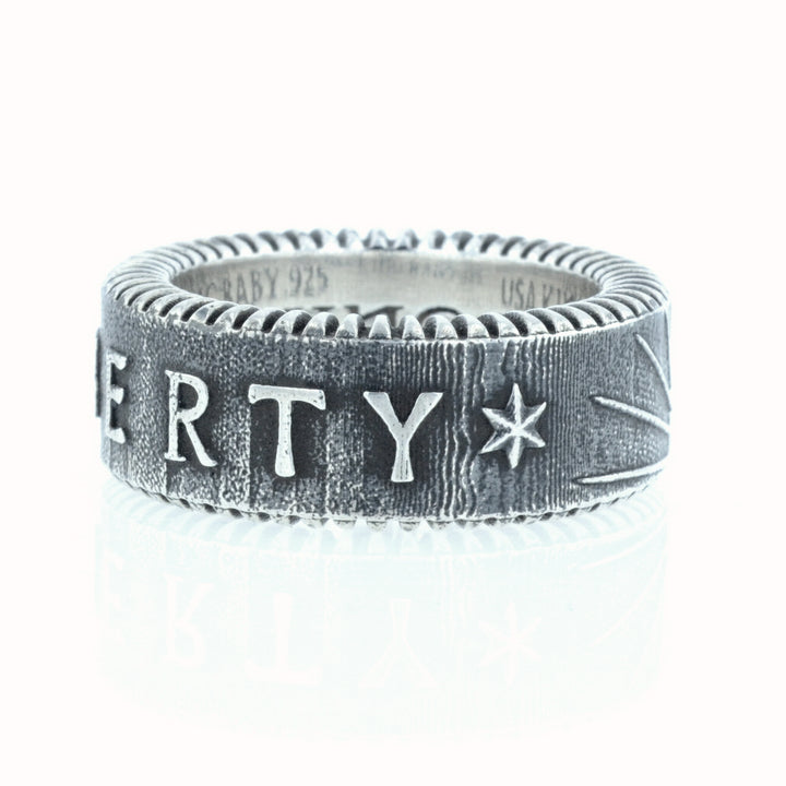 King Baby Liberty Coin Edge Ring