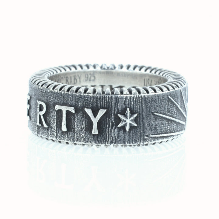 King Baby Liberty Coin Edge Ring