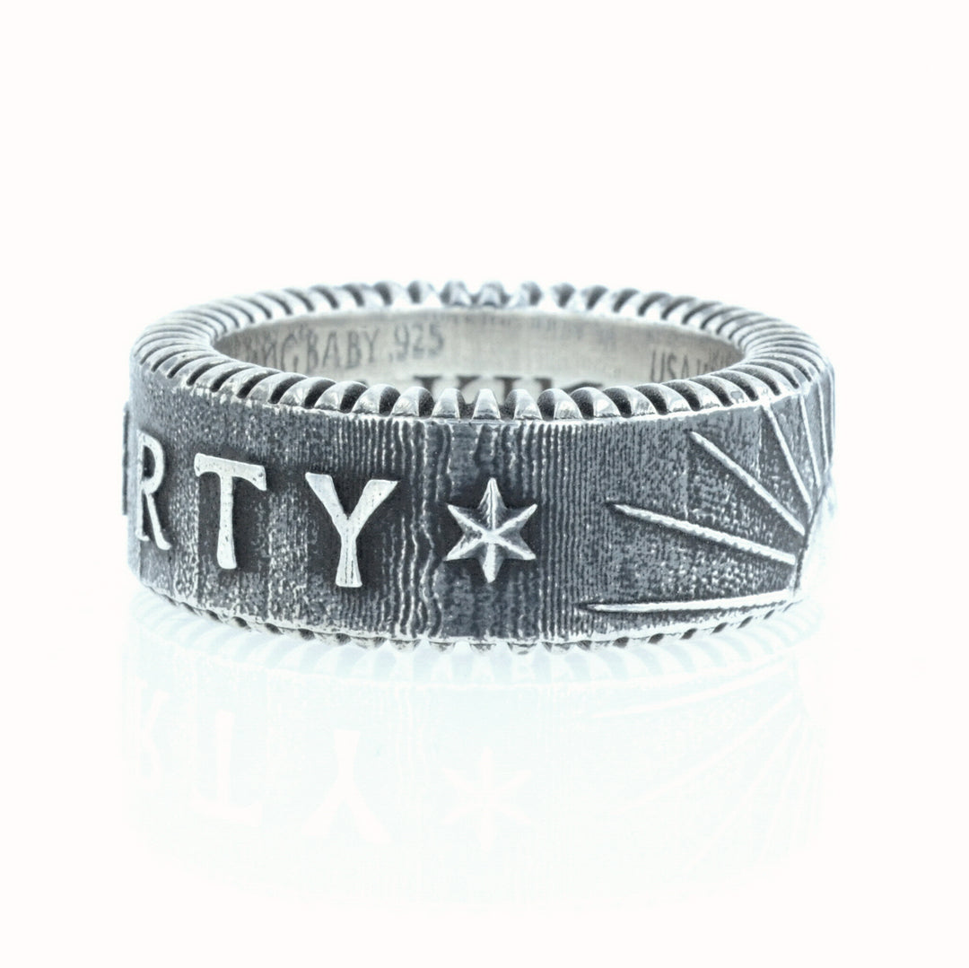 King Baby Liberty Coin Edge Ring