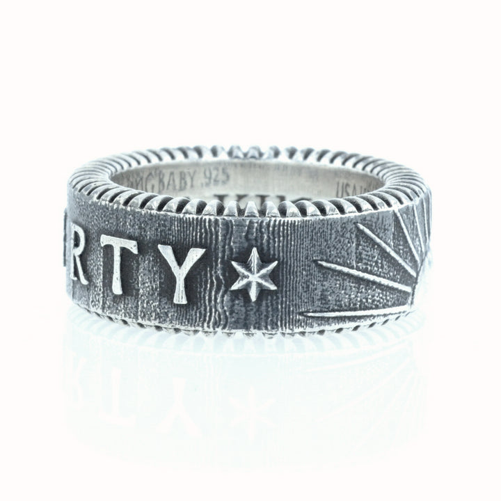 King Baby Liberty Coin Edge Ring