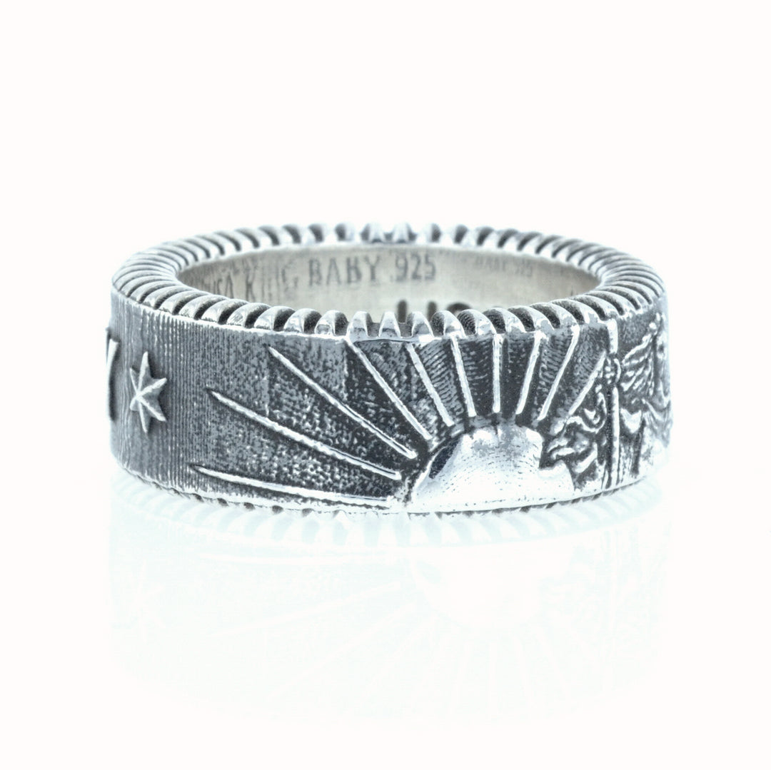 King Baby Liberty Coin Edge Ring