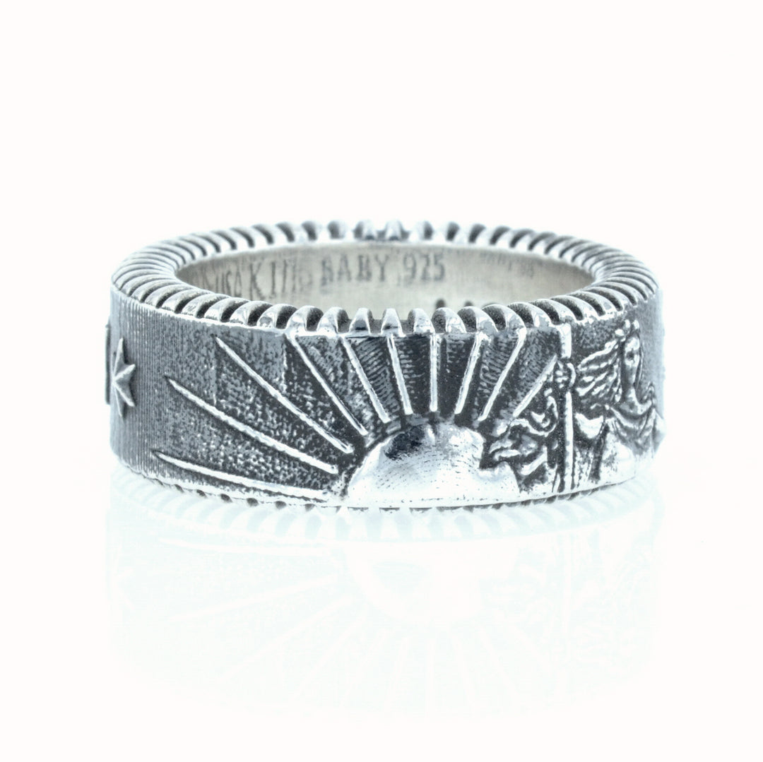 King Baby Liberty Coin Edge Ring