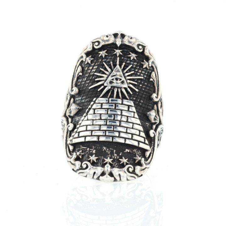 Eye of Providence Shield Ring