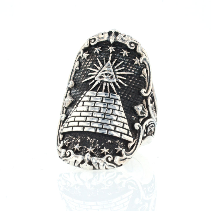 king baby Eye of Providence Shield Ring