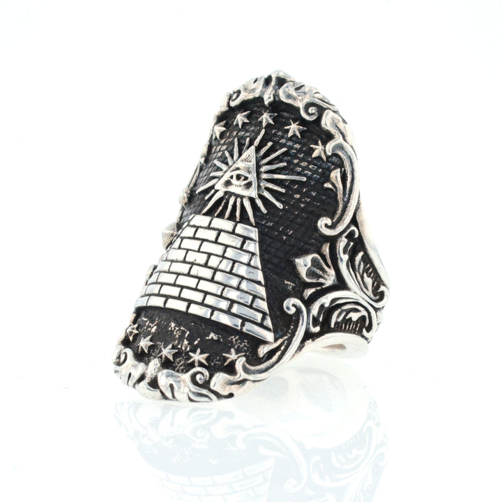 Eye of Providence Shield Ring