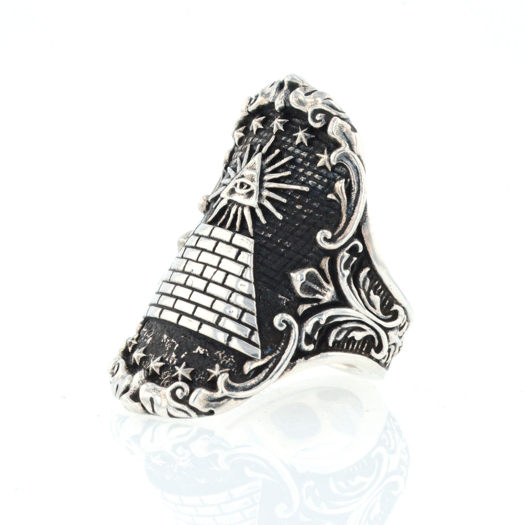 Eye of Providence Shield Ring