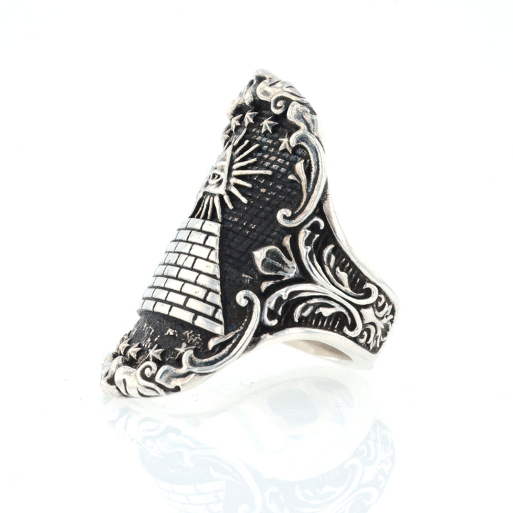 Eye of Providence Shield Ring