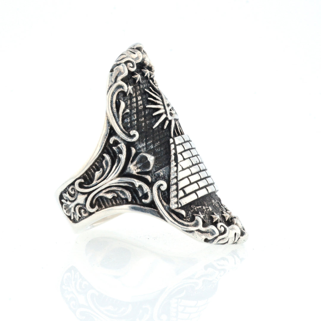 Eye of Providence Shield Ring