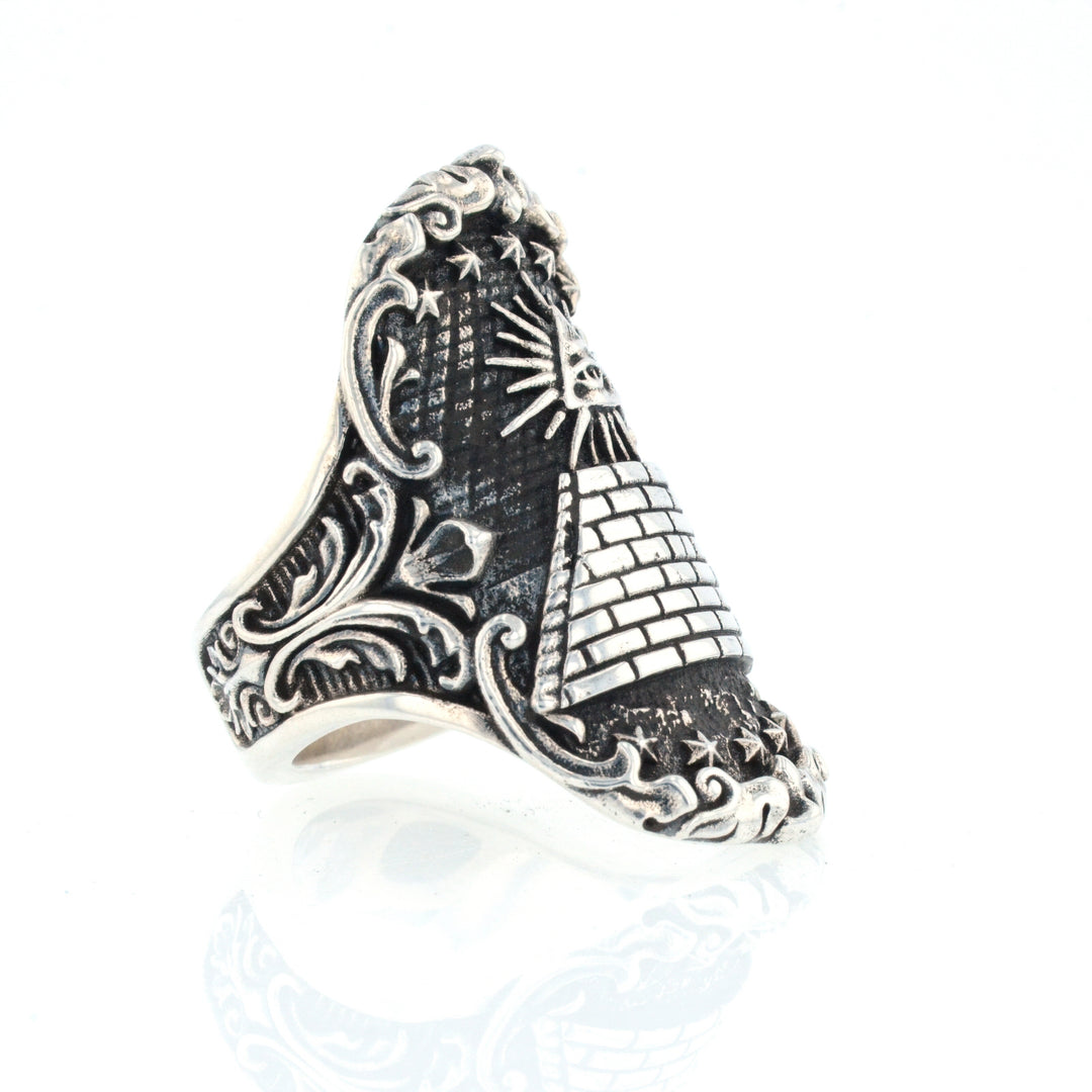 Eye of Providence Shield Ring