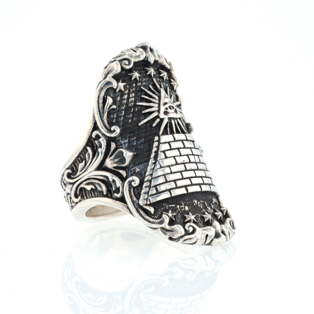 Eye of Providence Shield Ring