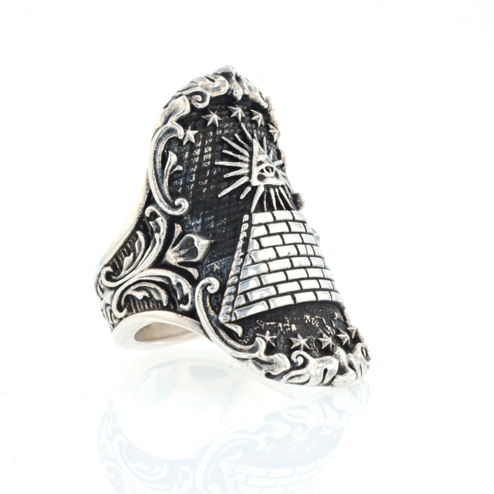 king baby Eye of Providence Shield Ring