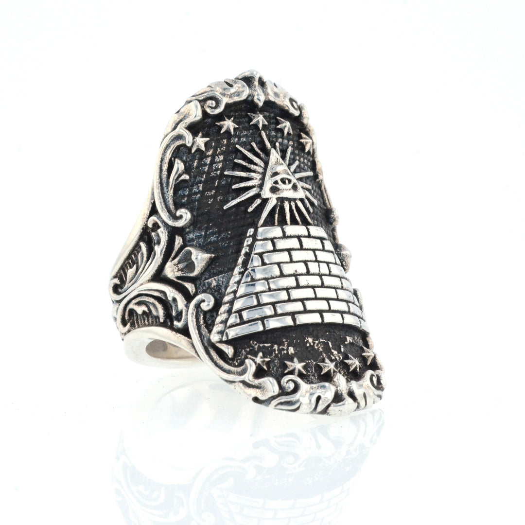 Eye of Providence Shield Ring