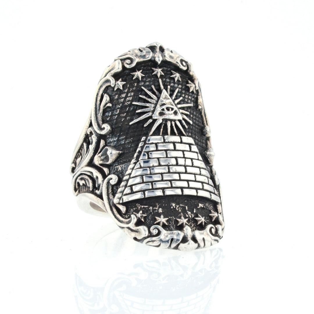 Eye of Providence Shield Ring