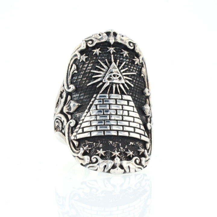 Eye of Providence Shield Ring