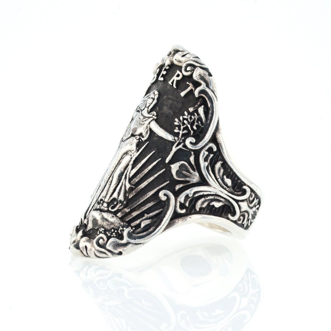 King Baby Lady Liberty Shield Ring