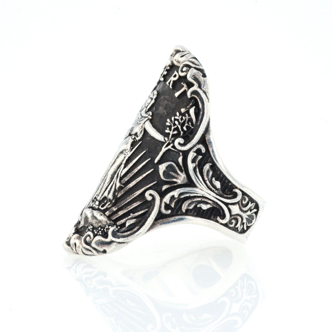 King Baby Lady Liberty Shield Ring