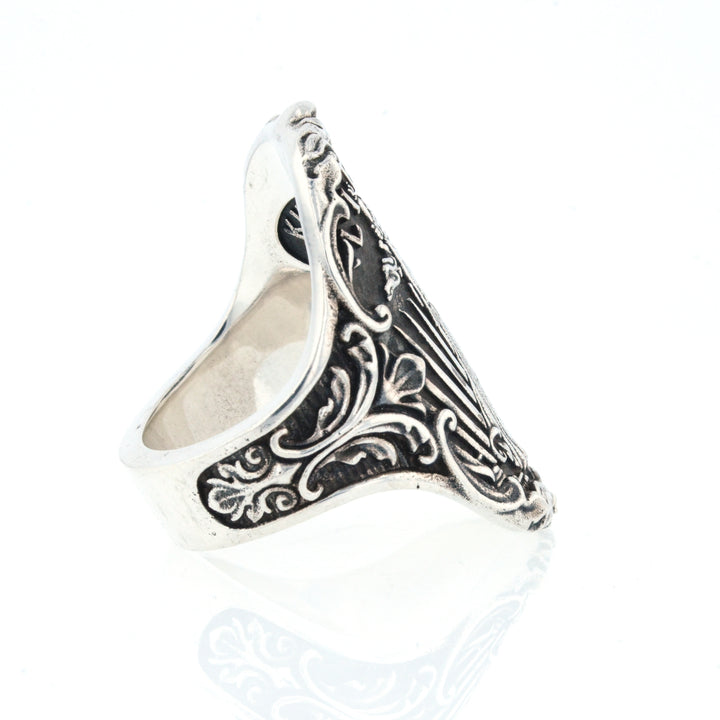 King Baby Lady Liberty Shield Ring