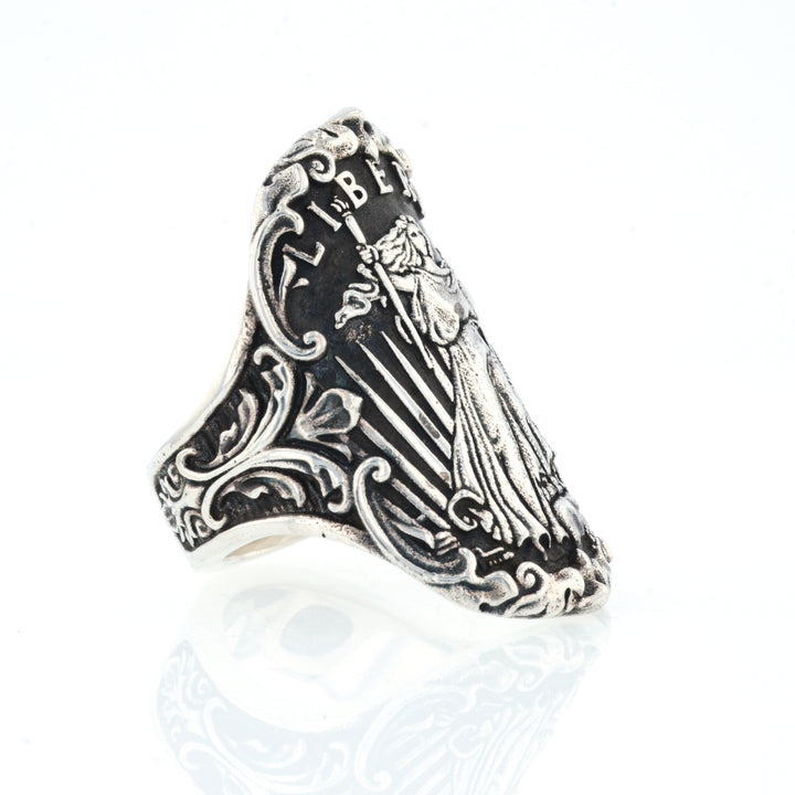 King Baby Lady Liberty Shield Ring