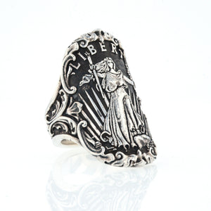 King Baby Lady Liberty Shield Ring
