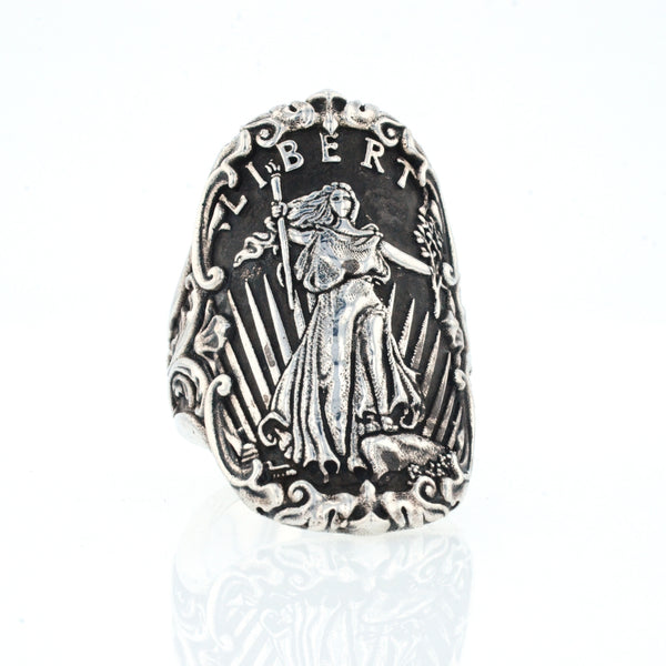Lady Liberty Shield Ring
