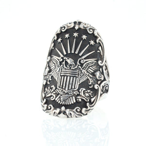 King Baby American Eagle Shield Ring
